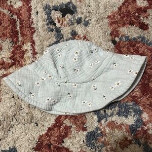 Floral Kids Bucket Hat - White